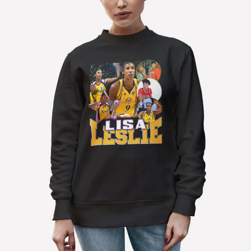 Unisex Sweatshirt Black Vintage Inspired Lisa Leslie Shirt
