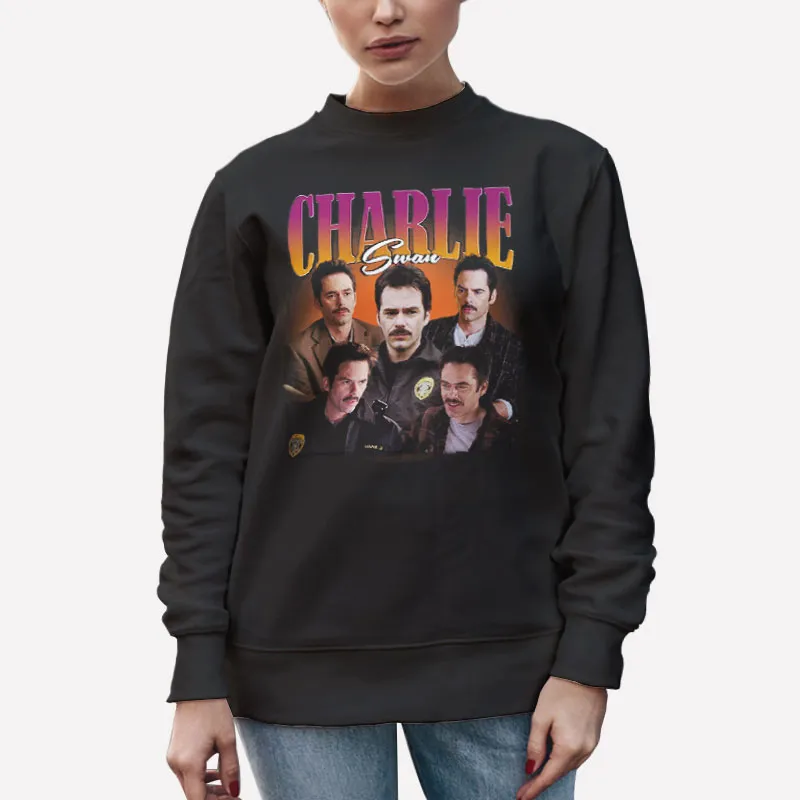 Unisex Sweatshirt Black Vintage Inspired Twilight Charlie Swan Shirt