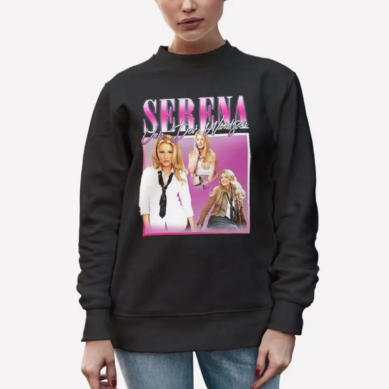 Unisex Sweatshirt Black Vintage Serena Van Der Woodsen T Shirt