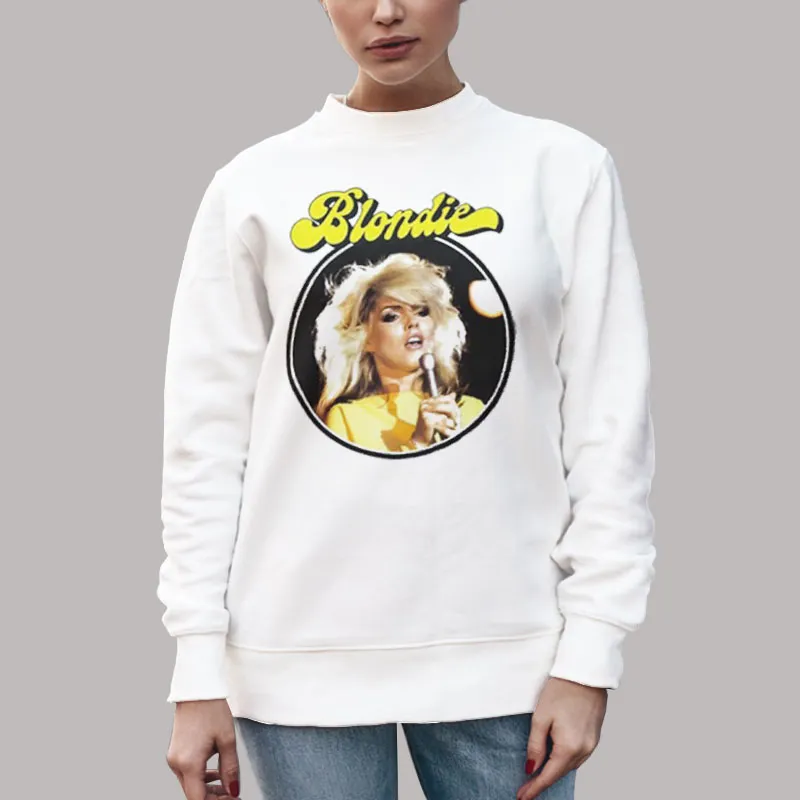Unisex Sweatshirt White Retro Blondie Debbie Harry T Shirt