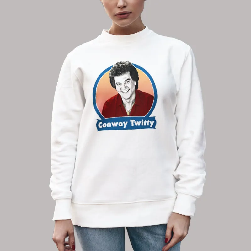 Unisex Sweatshirt White Retro Vintage Conway Twitty T Shirts