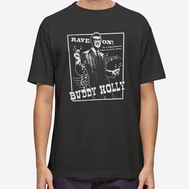 Vintage Rave On Buddy Holly Shirt