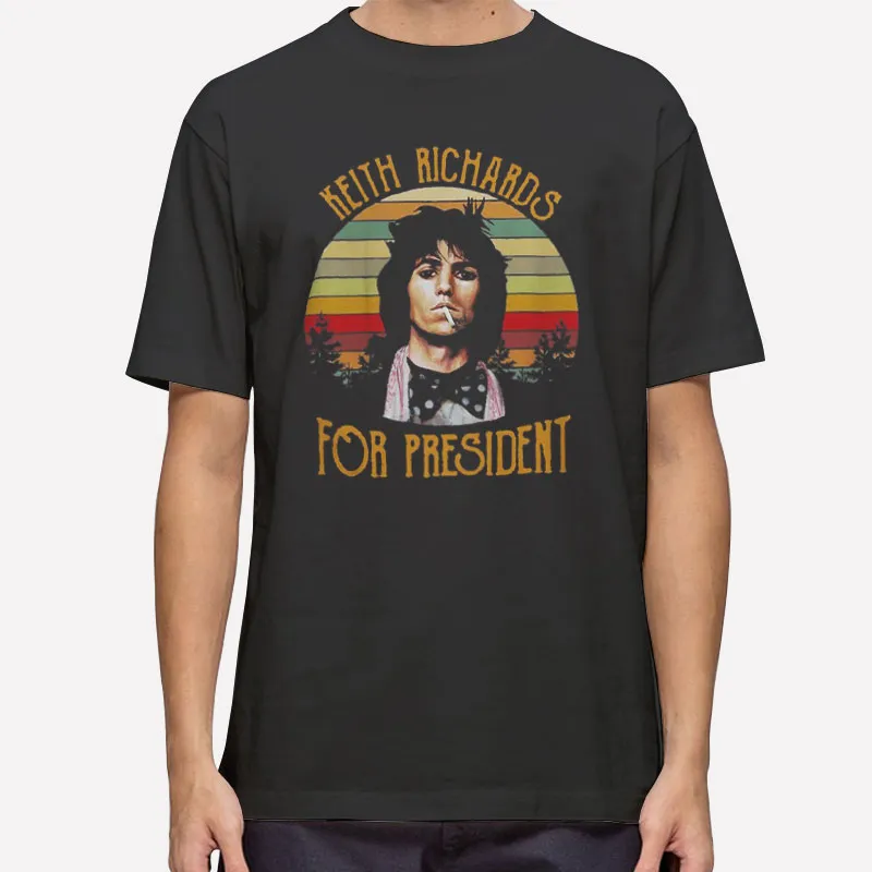 Vintage For President Keith Richards Shirt
