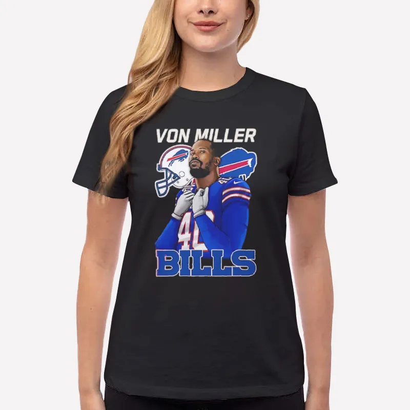 Women T Shirt Black Buffalo Bills Mafia Von Miller T Shirt