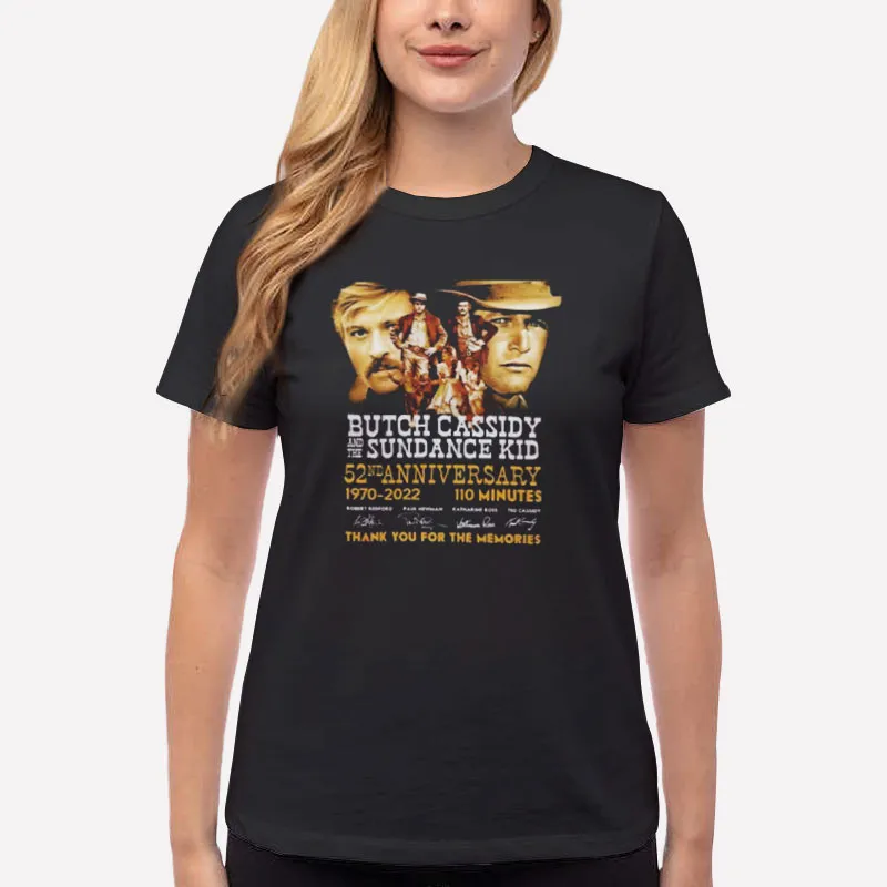 Women T Shirt Black Butch Cassidy And The Movie Sundance Shirt