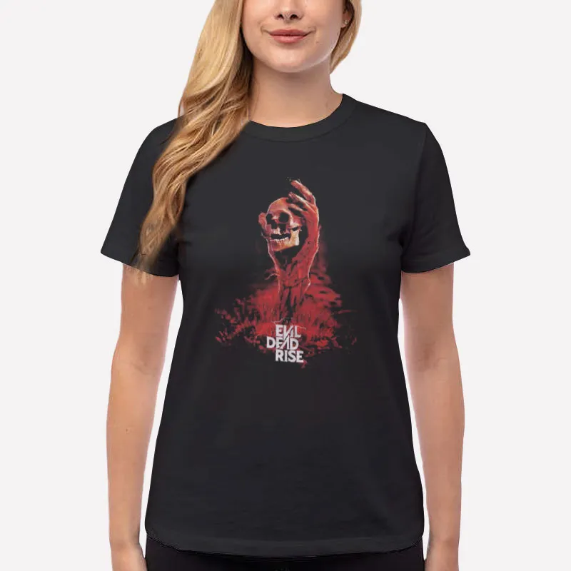 Women T Shirt Black Retro Evil Dead Rise Merch Shirt