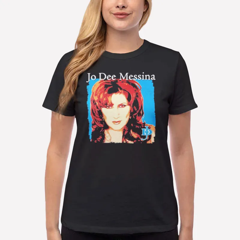 Women T Shirt Black Retro Vintage Jo Dee Messina Shirts