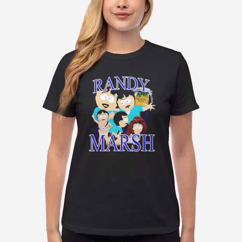 Women T Shirt Black South Park Tegridy Weed Randy Marsh Shirt