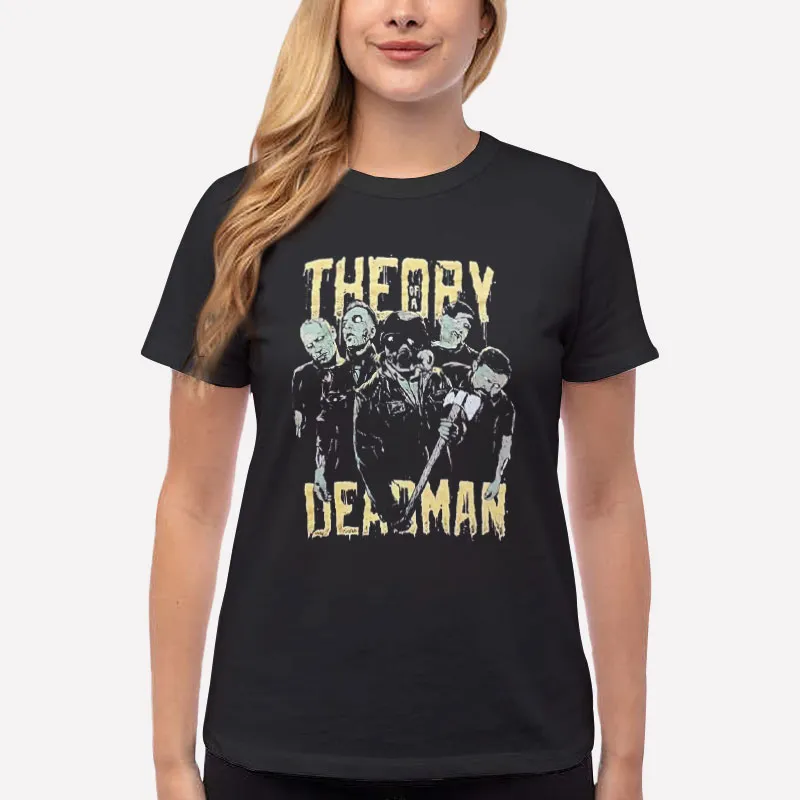 Women T Shirt Black Theory Of A Deadman Rock Band