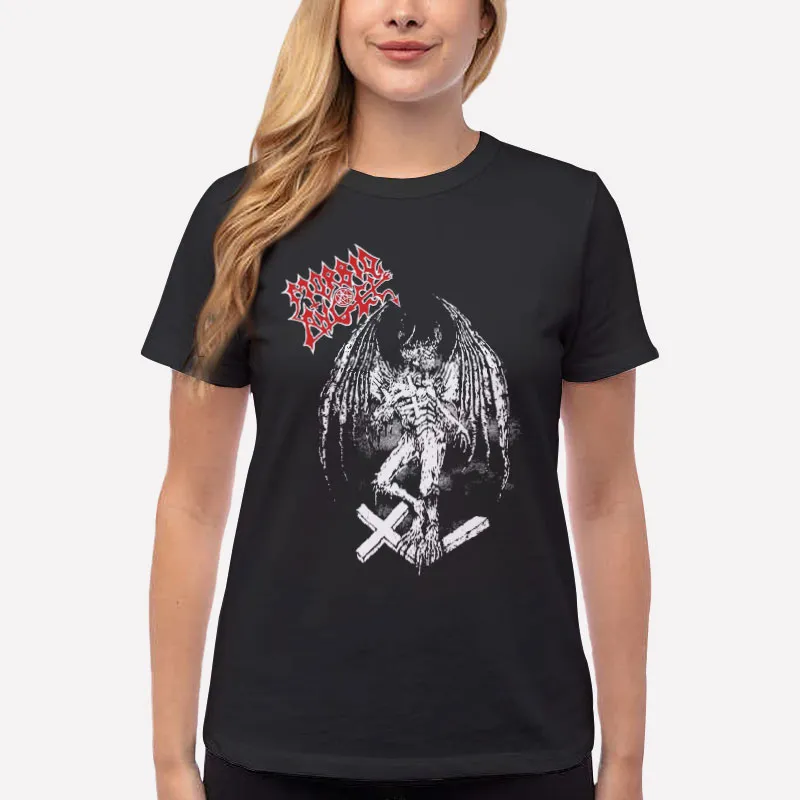 Women T Shirt Black Thy Kingdom Come Morbid Angel T Shirt