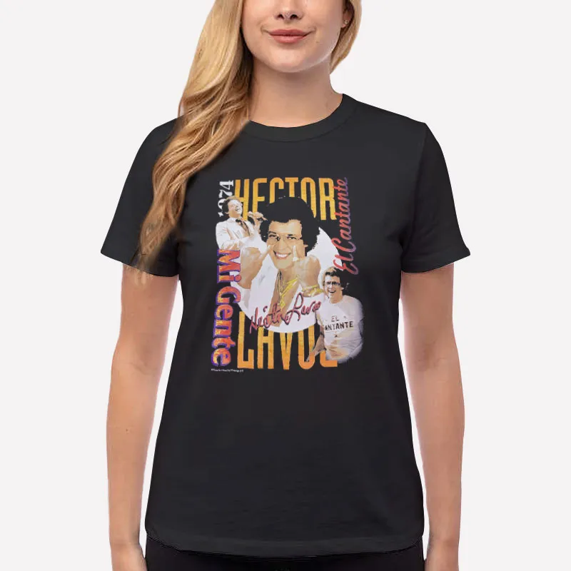 Women T Shirt Black Vintage Inspired Hector Lavoe T Shirt