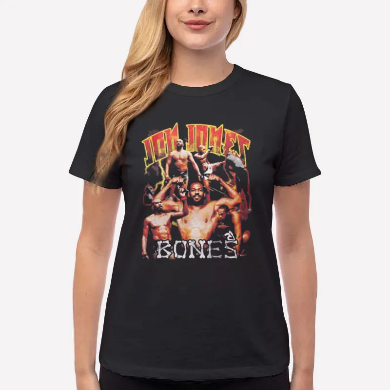 Women T Shirt Black Vintage Inspired Jon Jones Shirt