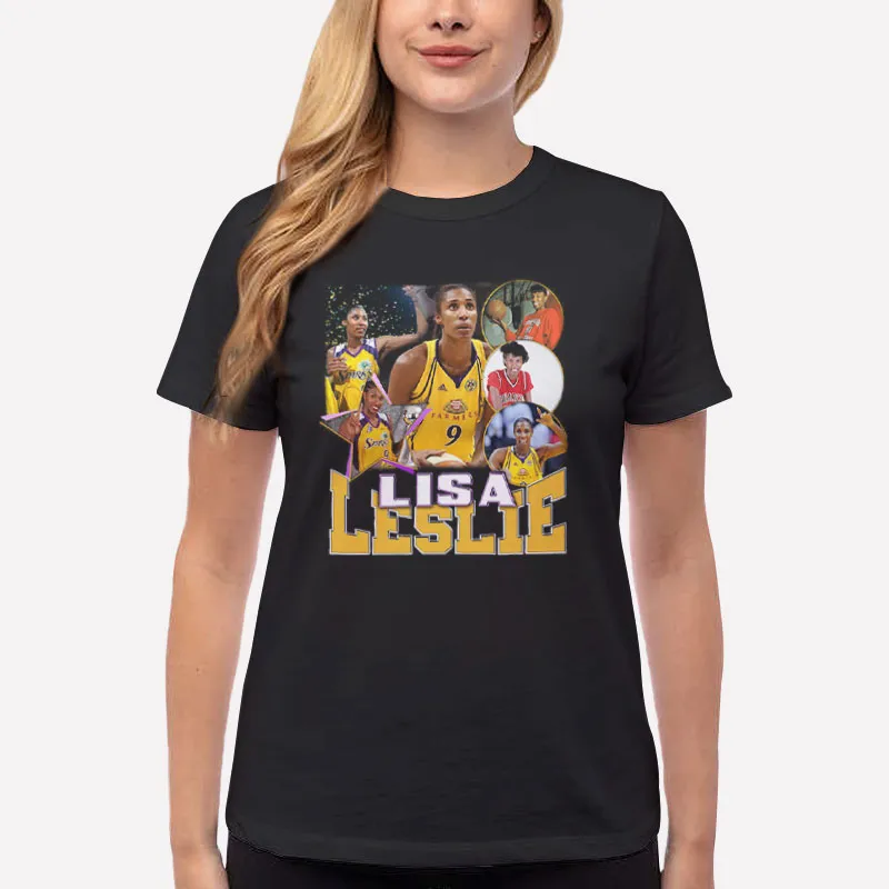 Women T Shirt Black Vintage Inspired Lisa Leslie Shirt