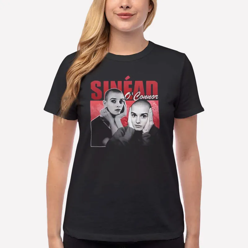 Women T Shirt Black Vintage Inspired Sinead O Connor Shirt