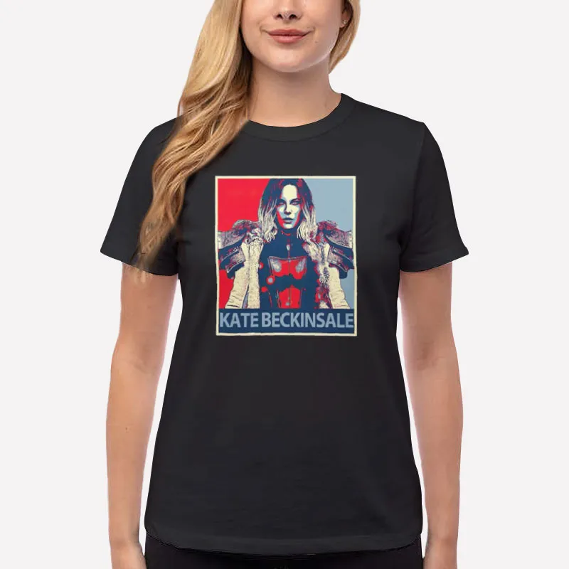 Women T Shirt Black Vintage Retro Soldier Kate Beckinsale Shirt