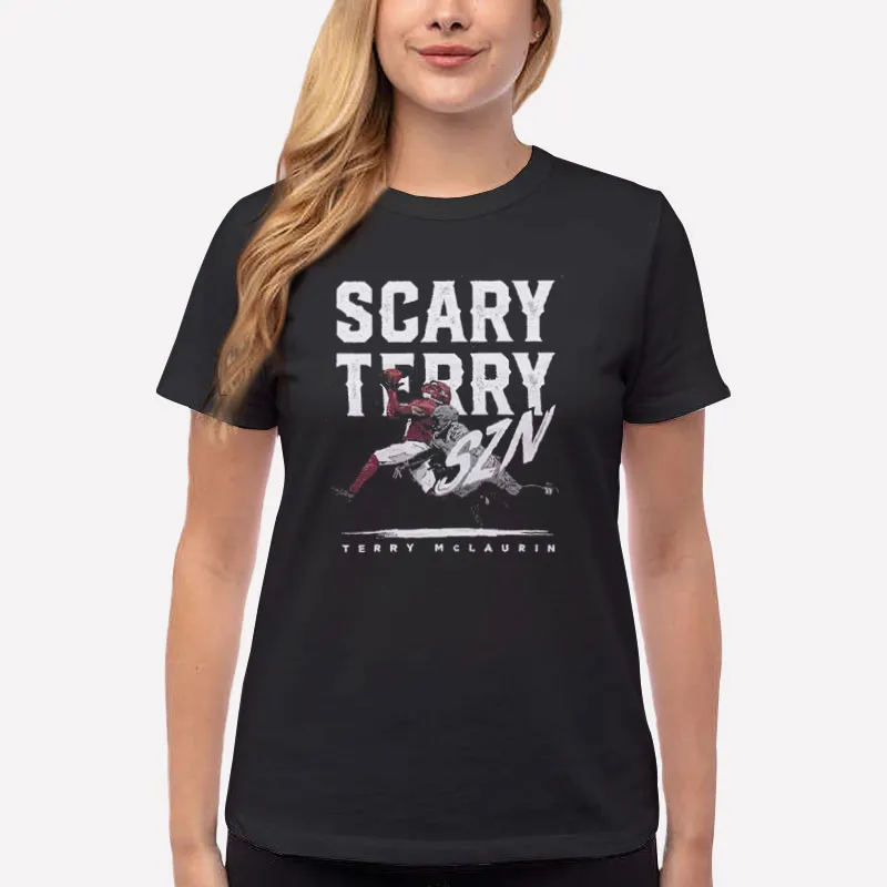 Women T Shirt Black Washington Mclaurin Scary Terry Shirt