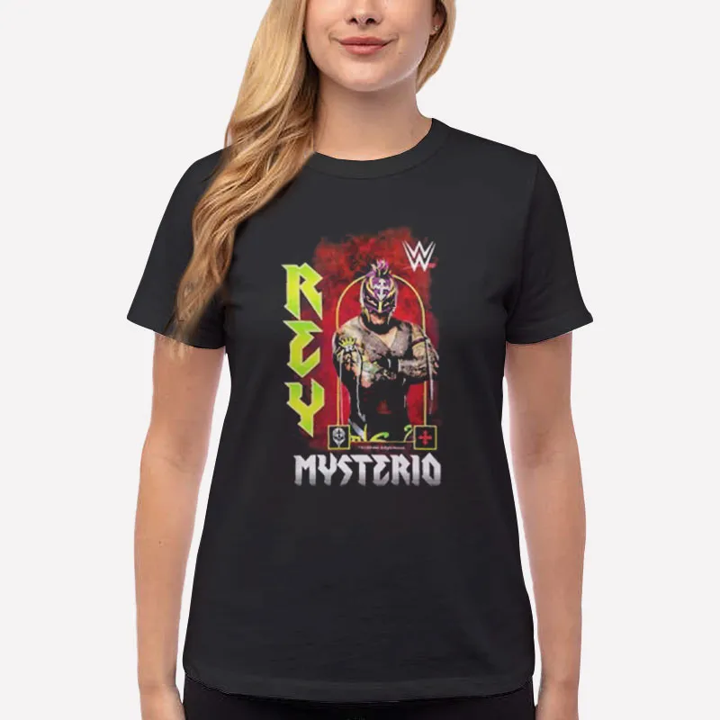Women T Shirt Black Wwe Vintage Rey Mysterio Shirt