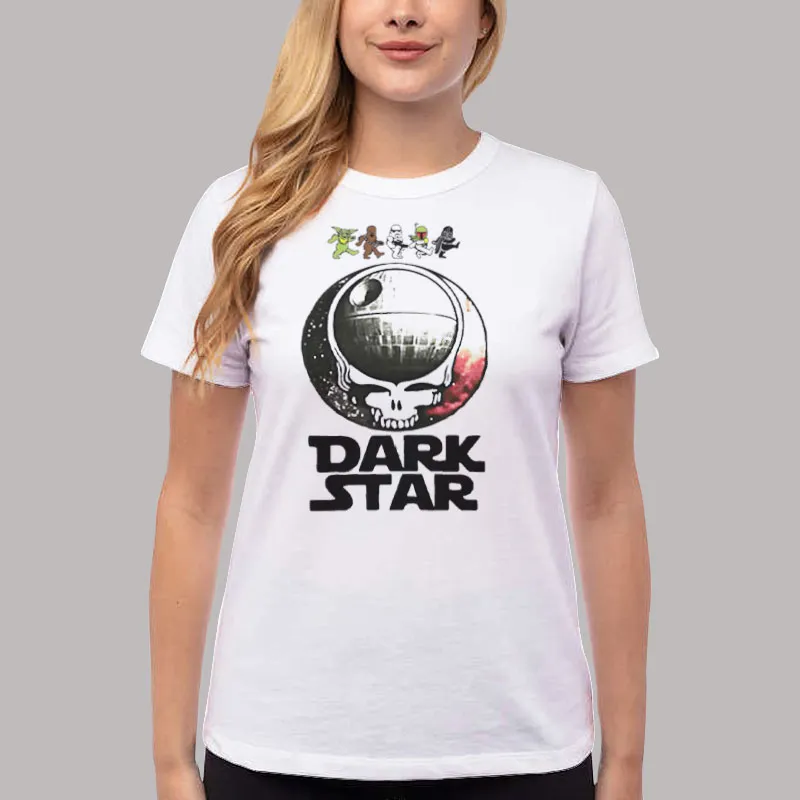 Women T Shirt White Funny Grateful Dead Star Wars Shirt