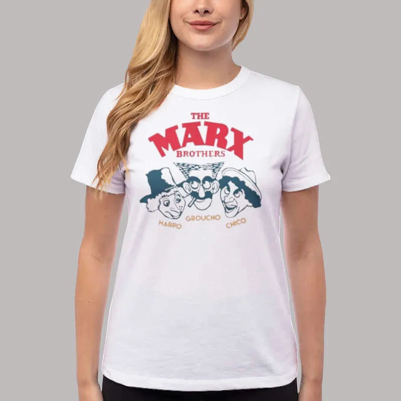 Women T Shirt White Funny The Marx Brothers Sweatshirt