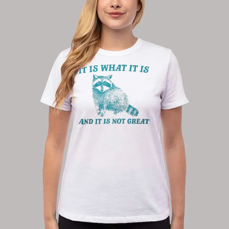 Women T Shirt White It Is What It Is And It Is Not Great Shirt