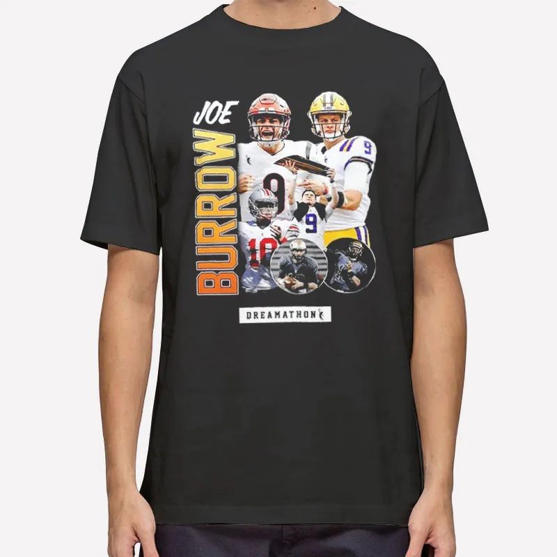 Mens T Shirt Black Cincinnati Bengals Joe Burrow Shirts