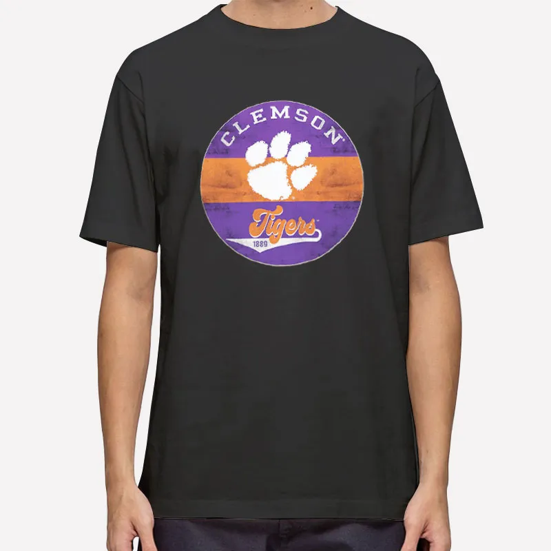 Mens T Shirt Black College University Tigers Clemson Sweatshirts