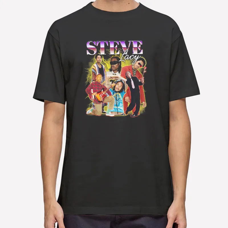 Mens T Shirt Black Retro Bad Habit Steve Lacy Sweatshirt