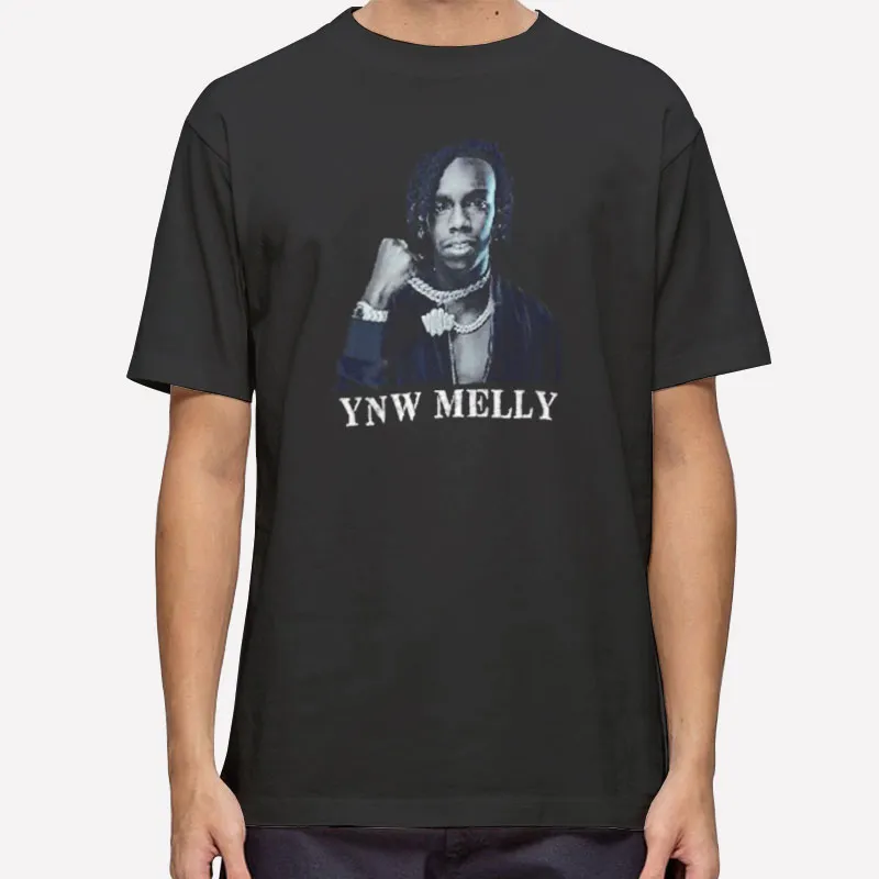Mens T Shirt Black Retro Ynw Rapper Melly Sweatshirt