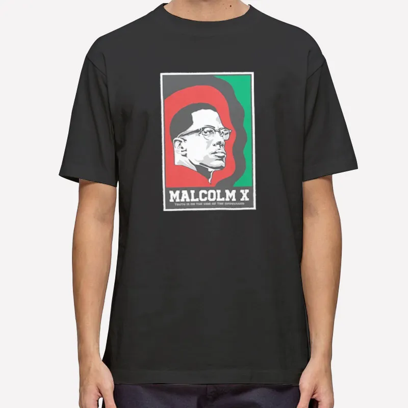Mens T Shirt Black The Side Of The Opressed Malcolm X Sweatshirt