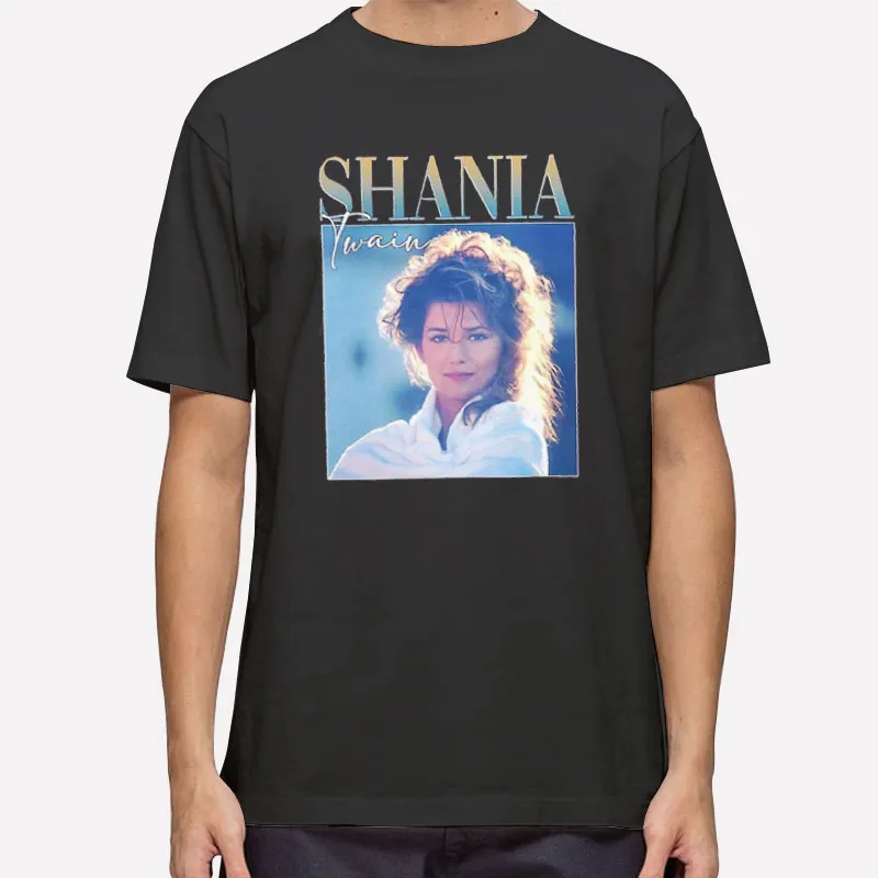 Mens T Shirt Black Vintage Let's Go Girls Twain Shania Sweatshirt