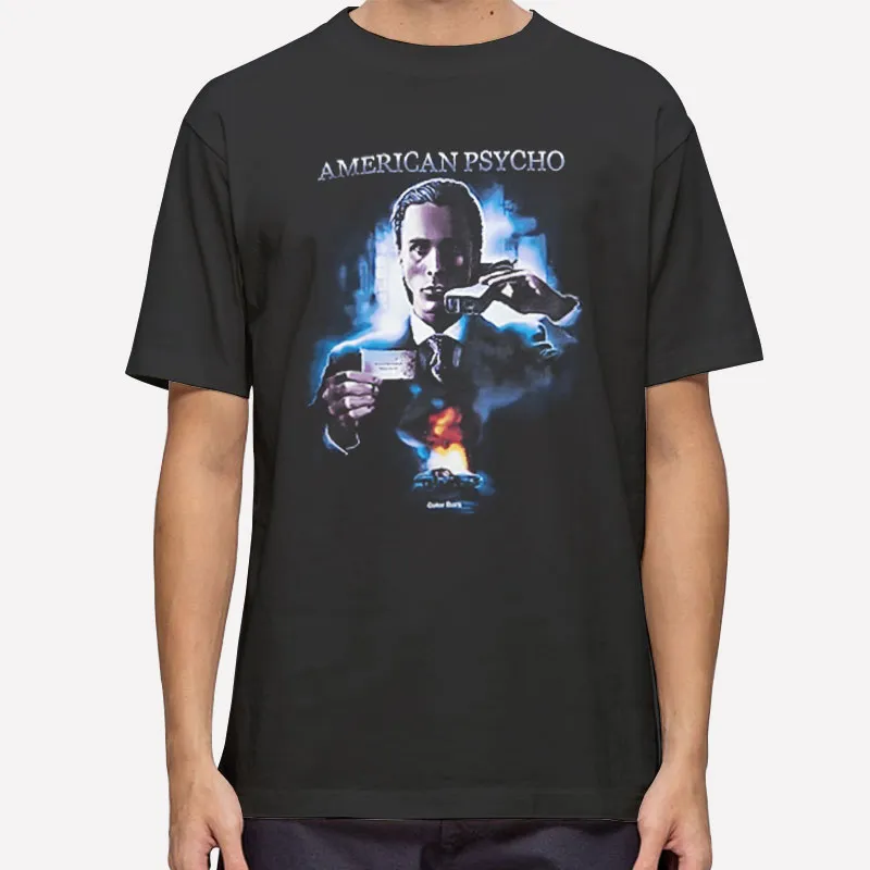 Mens T Shirt Black Vintage Patrick Bateman American Psycho Sweatshirt