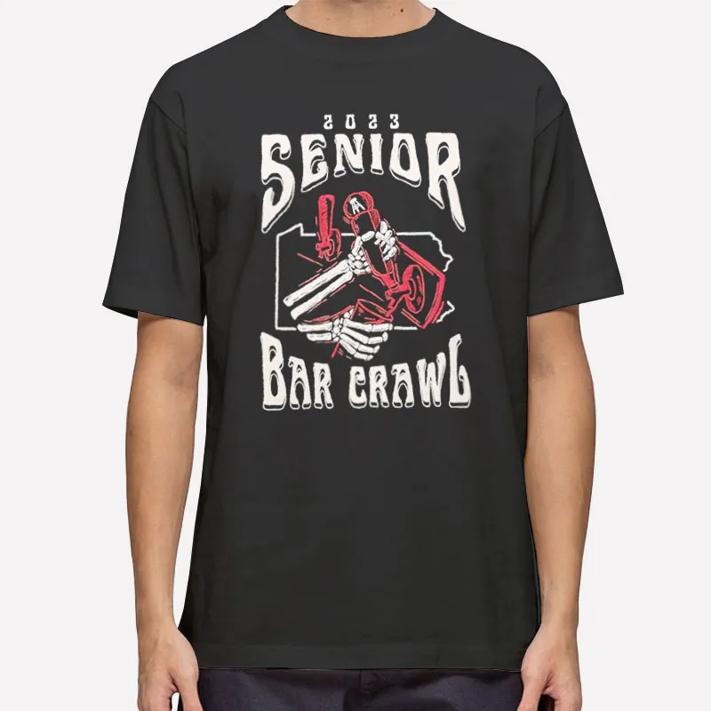 Retro Vintage Senior Bar Crawl Shirts