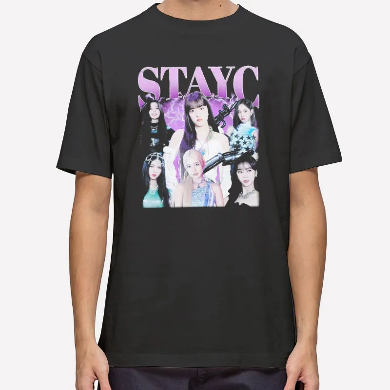 Retro World Tour Teenfresh Stayc Merch Shirt