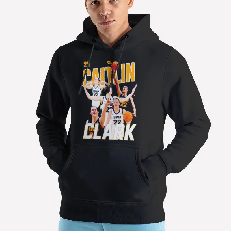 Unisex Hoodie Black Basketball Iowa Caitlin Clark Sweatshirt