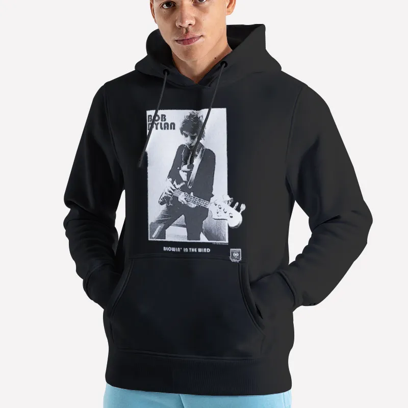 Unisex Hoodie Black Blowing In The Wind Bob Dylan Sweatshirt