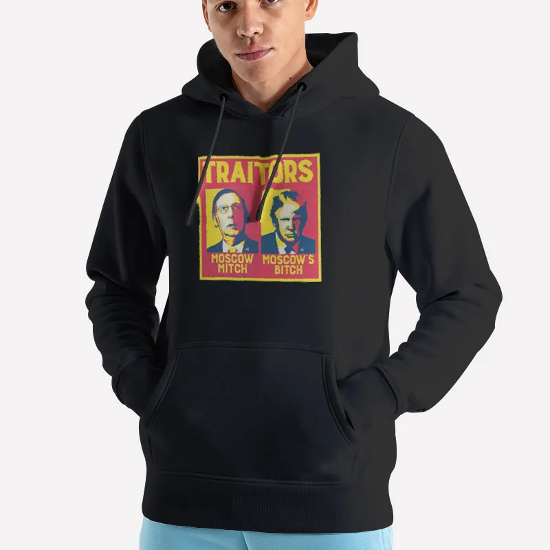 Unisex Hoodie Black Just Say Nyet To Moscow Mitch T Shirt