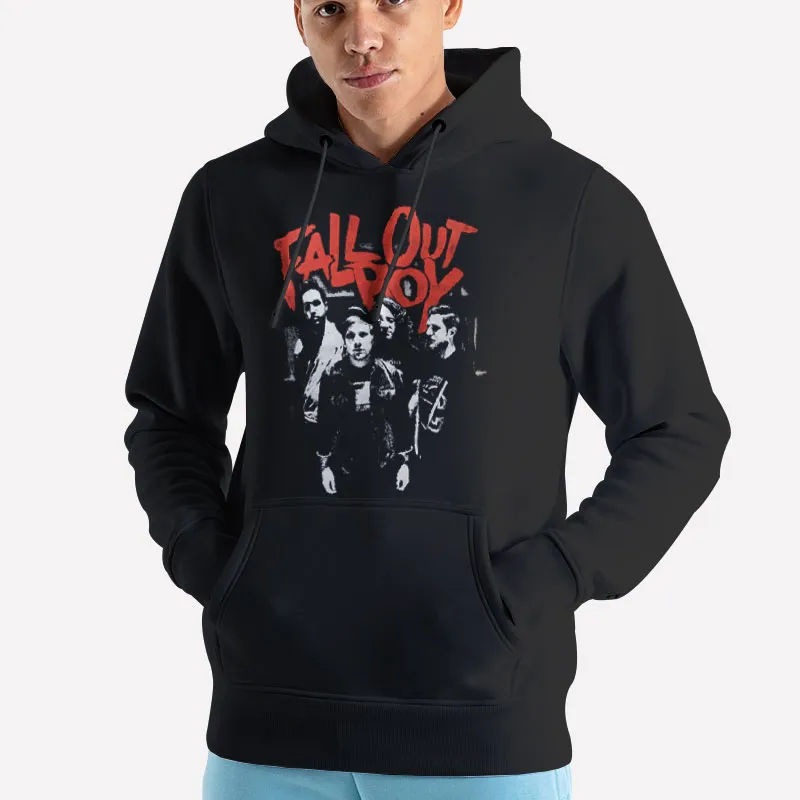 Unisex Hoodie Black Punk Scratch Fall Out Boy Sweatshirt