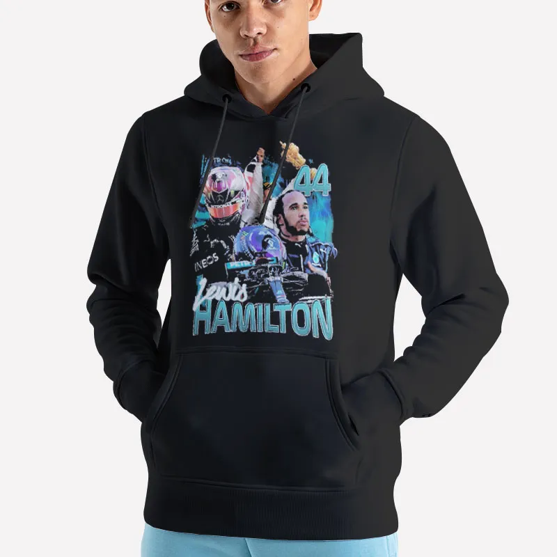 Unisex Hoodie Black Retro Vintage Champion Formula 1 Lewis Hamilton Sweatshirt
