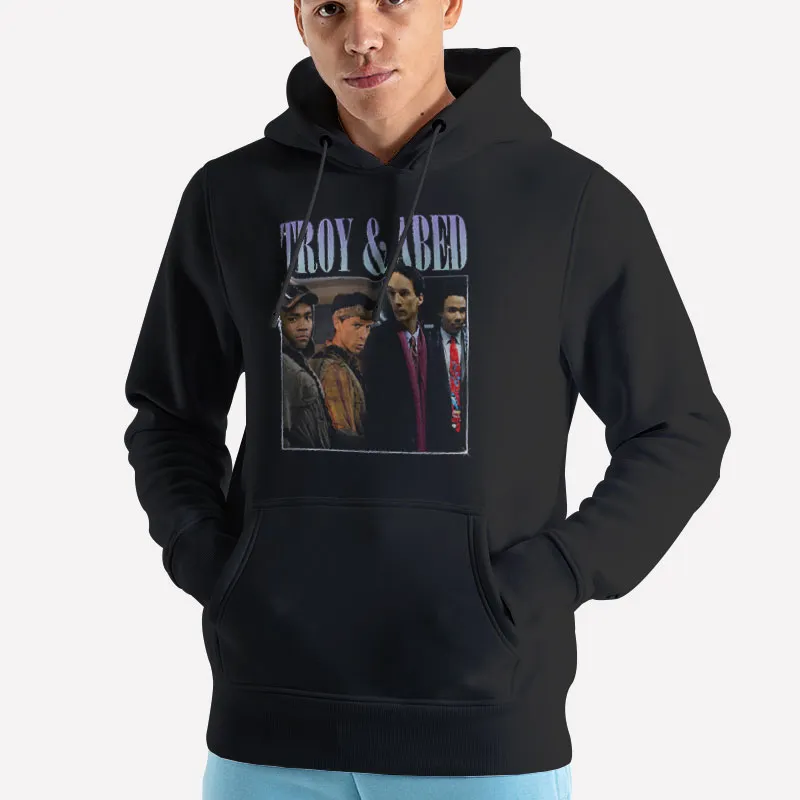 Unisex Hoodie Black Troy And Abed In The Morning Shirt