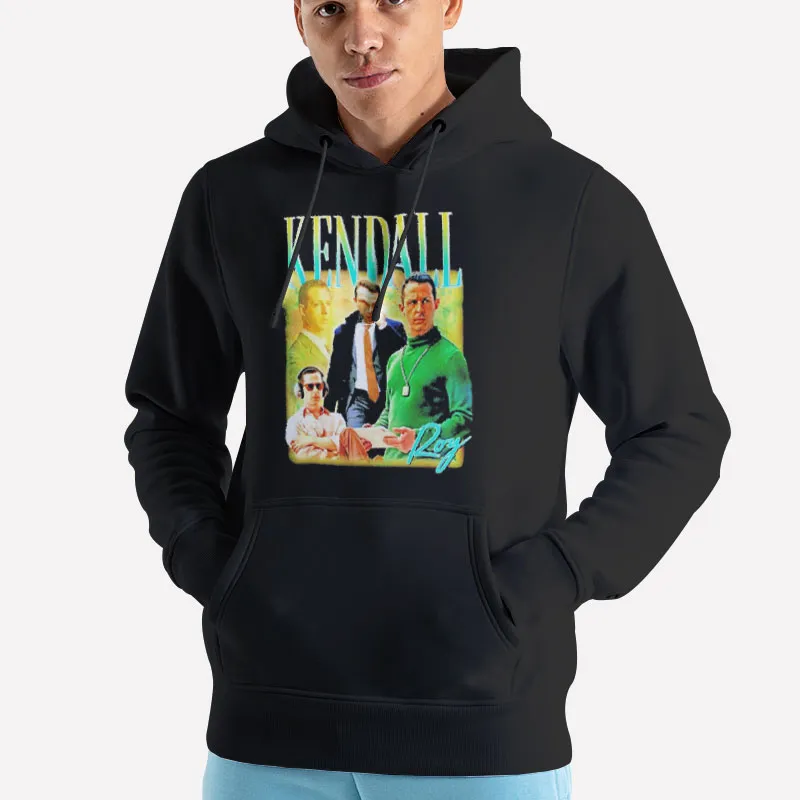Unisex Hoodie Black Vintage Inspired Kendall Roy Shirt