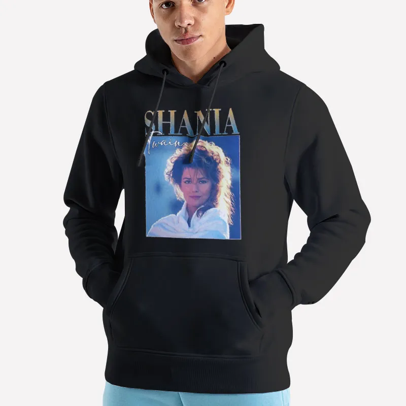 Unisex Hoodie Black Vintage Let's Go Girls Twain Shania Sweatshirt