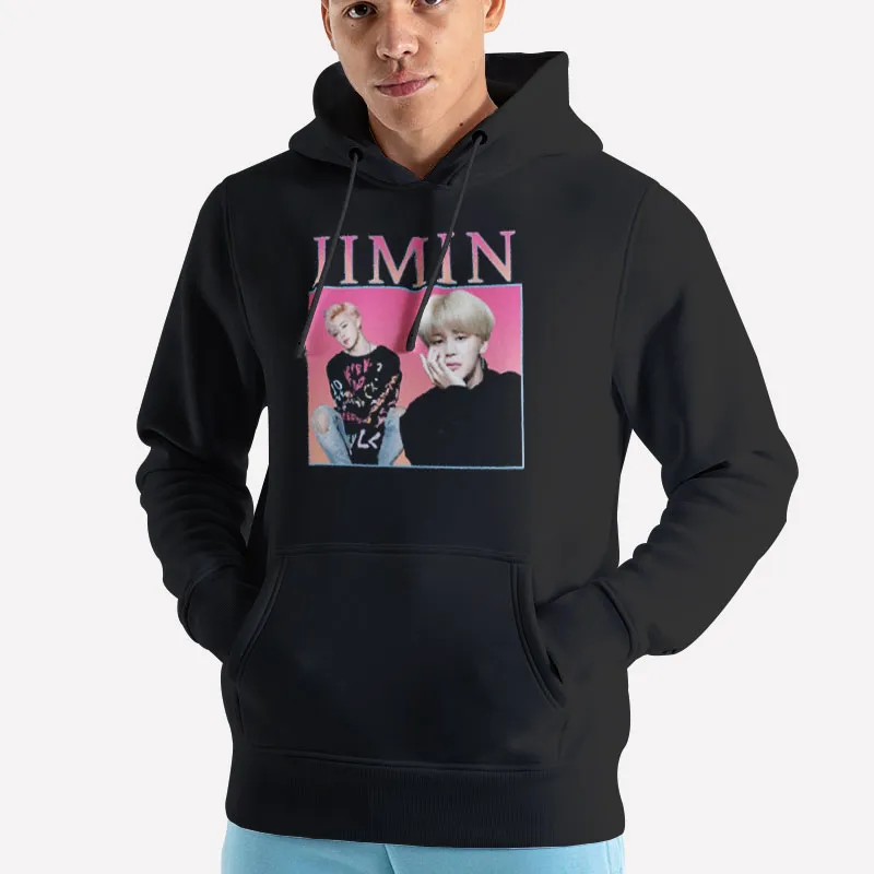 Unisex Hoodie Black Vintage Rap Music Hip Hop Jimin Sweatshirt