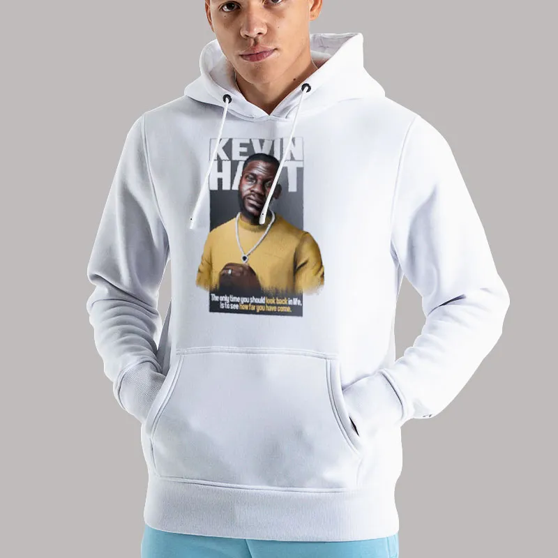 Unisex Hoodie White Retro Vintage Kevin Hart Sweatshirt