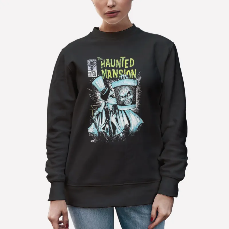 Unisex Sweatshirt Black 90s Vintage The Haunted Mansion T Shirt
