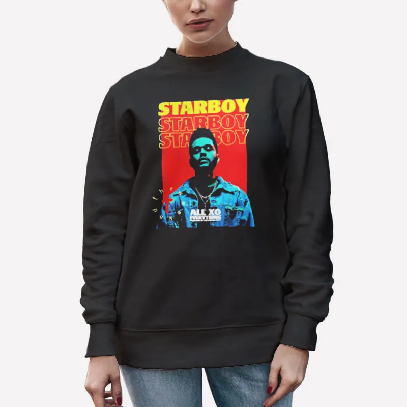 Unisex Sweatshirt Black All Xo Everything The Weeknd Starboy Shirt