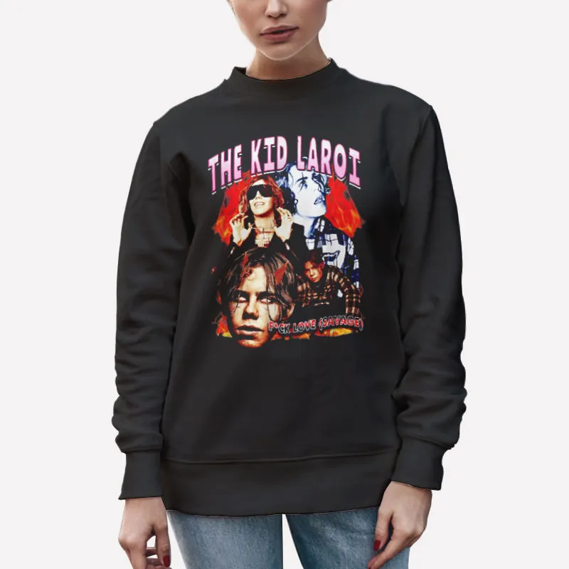 Unisex Sweatshirt Black Fck Love Savage Kid Laroi Shirt