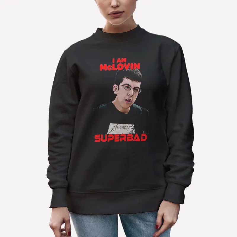 Unisex Sweatshirt Black Funny Superbad I'm Mclovin Shirts