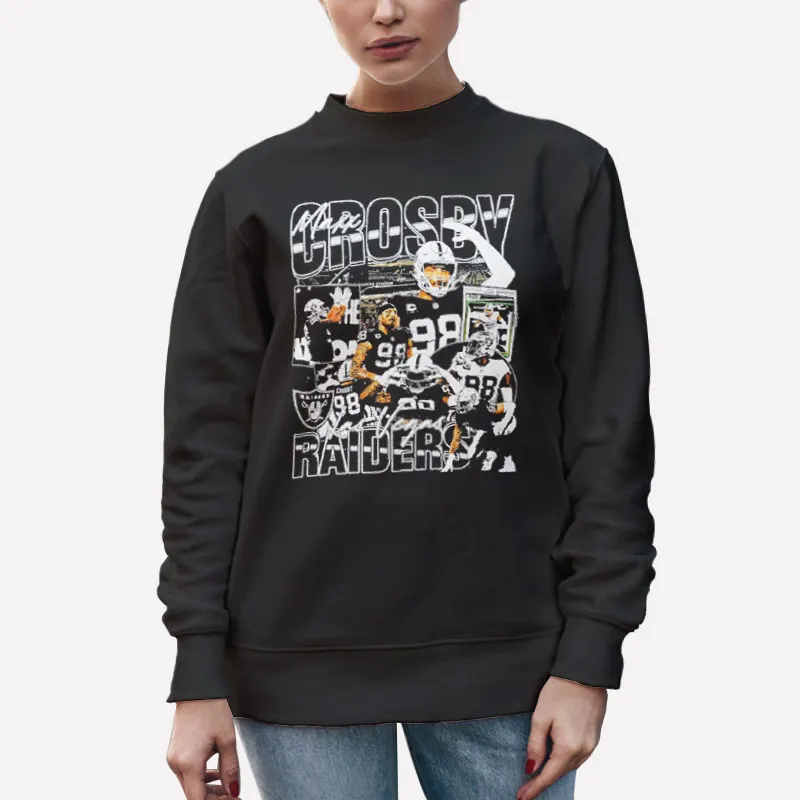 Unisex Sweatshirt Black Las Vegas Raiders Stadium Maxx Crosby Shirt