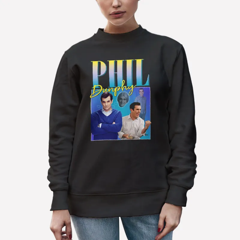 Unisex Sweatshirt Black Modern Family Charaktere Herren Phil Dunphy Shirt