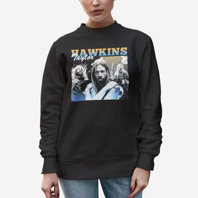 Unisex Sweatshirt Black Rip Foo Fighters Drummer Taylor Hawkins Tribute Shirt